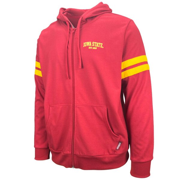 Authentic Brand Iowa State Cardinal Full-Zip Hoodie